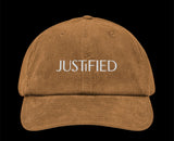 JUSTIFIED CORDUROY CAP